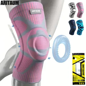 ARITAUM Compression knee pads (1 pair) for squats and weights-lifting knee pads for strength and compression packs-knee braces for squats, weight lifting, and gyms Unisex Anti-Slip Sports Knee Pads