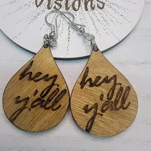 "Hey y'all" earrings