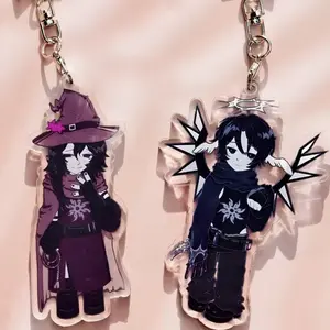 TwoTime Azure Forsaken Keychain, Acrylic Keychain, AzureTime, Kawaii Cartoon Game Character