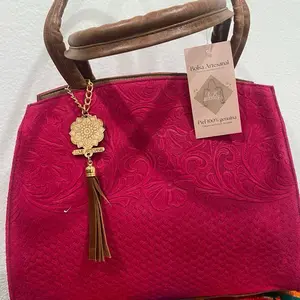 Fuchsia Leather Bag
