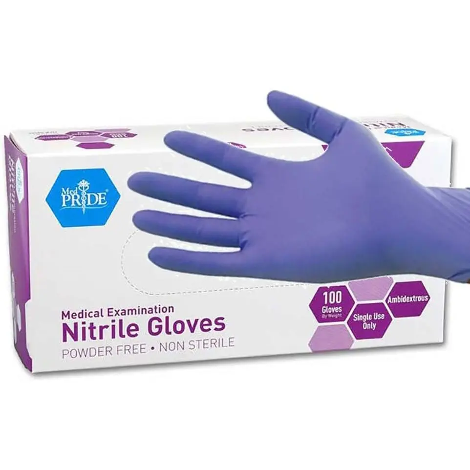 Premium Powder-Free Nitrile Exam Gloves | Pack of 100 or 1000
