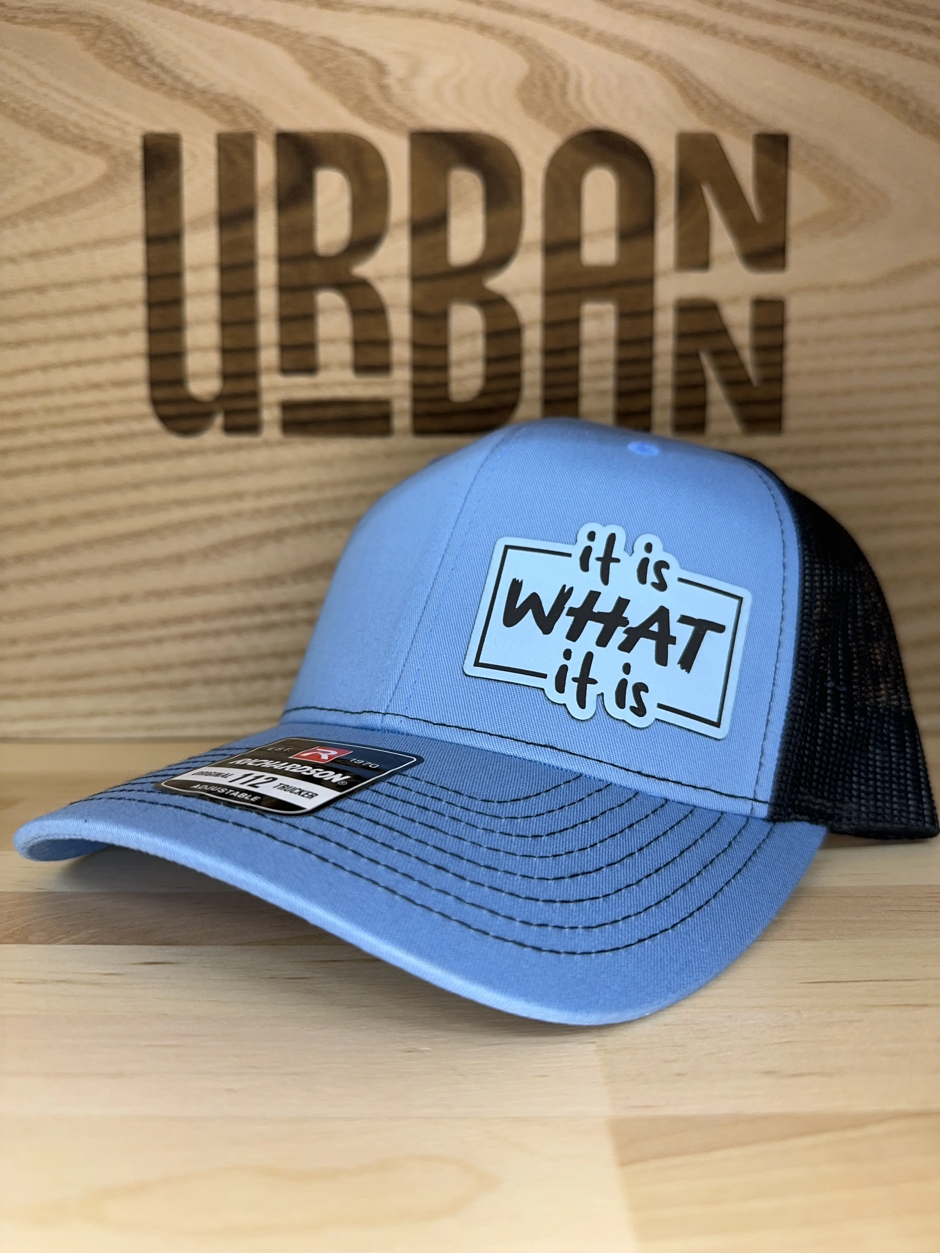 It Is What It Is Custom Leatherette Patch Trucker Style and Evolve Ponytail Hats trucker hat unique gift unisex hat FlexFit and Knit Beanie It Is What It Is Custom Leatherette Patch Trucker Style and Evolve Ponytail Hats trucker hat unique gift unisex hat FlexFit and Knit Beanie