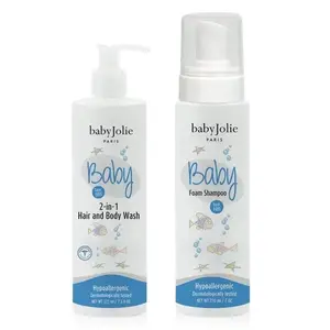 Baby Jolie - Baby Wash Set 2-In-1 Body & Hair Wash & Foam Shampoo for Babies, Toddler & Kids