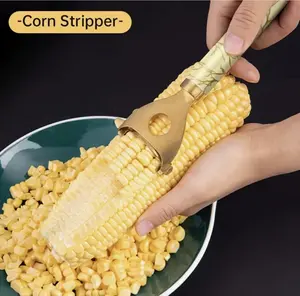 2PCS Stainless Steel Corn Cob Peeler – Creative Reusable Corn Thresher Tool for Kitchen | Multifunctional Vegetable Peeler & Kitchen Accessory