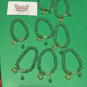 Jade bamboo lucky & Money bags beaded crystal with Bracelet fashion