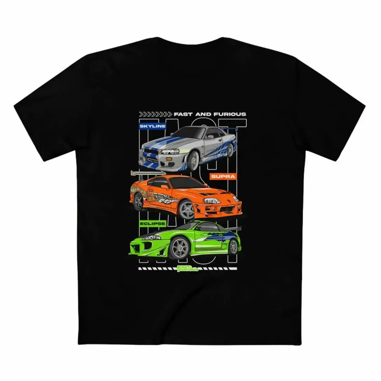 Fast & Furious Supra T-Shirt, Street Racing Graphic Tee For Automotive Fans