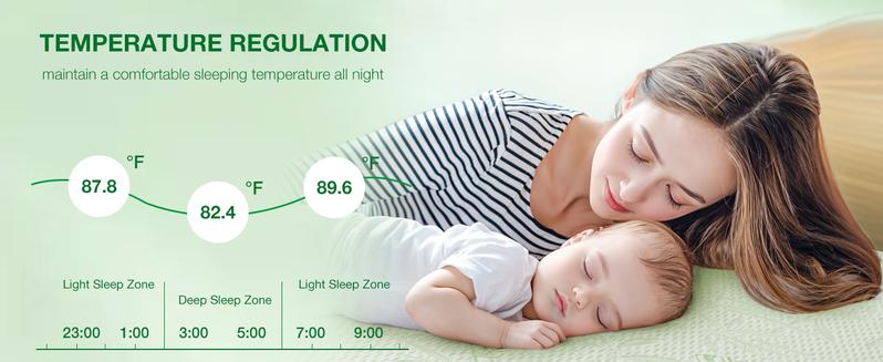 Shilucheng Waterproof Cooling Mattress Protector,6''-18''Deep Pockets Bamboo Cooling Noiseless Must-have Home Decor Washable Breathable Mattress Protector