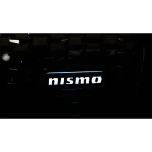 Habibis Carbon Flow Series Nismo Front Emblem Lights Full RGB Chasing Modes App Controlled Weather Resistant Plug and Play Wiring