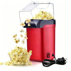 Air Popper Popcorn Maker 1200W - Home Hot Air Popcorn Machine, Healthy & Fat-Free, Oil-Free, Easy To Clean & Use,Durable Build, Compact Design, Best For Movie Night, Parties, Kids Birthday Party Favorites, Great Gift for Home