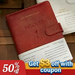 【Valentine’s Day Pick】 Love Journal Notebook, Magnetic PU Leather Diary, Romantic Couple Notebook, Daily Writing and Study Notes Book, Minimal Planner, Dating Memory Journal, Gift for Him Her