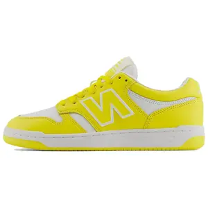 New Balance NB 480 BB480LLZ Closed Boy Shoes in Bright Yellow and White for Kids