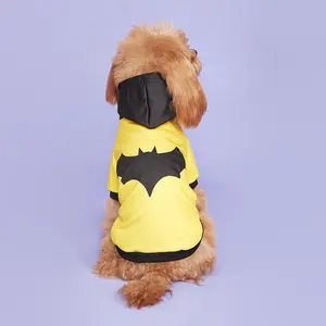 Bat Print Pet Hoodie, Cute Pet Clothes For Small Medium Dogs & Cats, Pet Costume, Pet Clothes For Holiday Party, Halloween