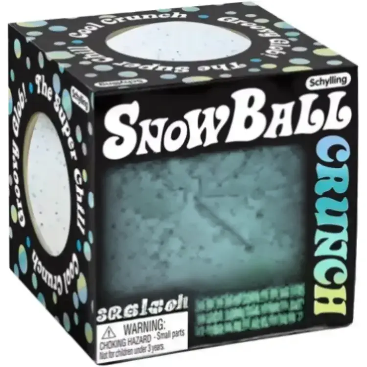 Pack of 02 Snow Ball Stress Relief Squishy Crunch Sensory Fidget Toy Gift