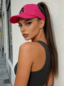 Lightweight Breathable Leisure Ponytail Baseball Cap For Spring Summer All Seasons Daily Commute Travel High Ponytail Face Slimming Sun Hat Polyester Cap