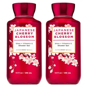 HOT - Bath and Body Works Japanese Cherry Blossom Shower Gel Gift Sets For Women 10 Oz 2 Pack (Japanese Cherry Blossom)