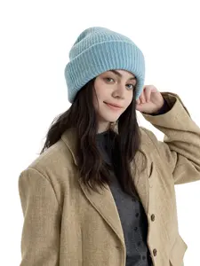 Winter Double-Layer Warm Knit Hat, Windproof Ear Protection, Soft Breathable Unisex Beanie for Indoor Outdoor Use