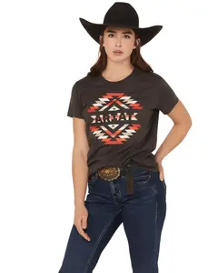 Ariat Women's Southwestern Logo Short Sleeve Tee - 10061437