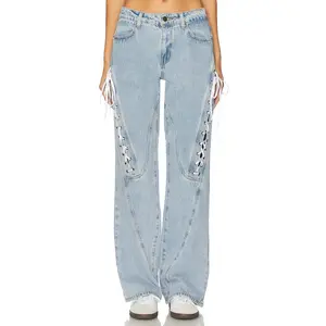 LIONESS Dollhouse Jeans in Washed Blue