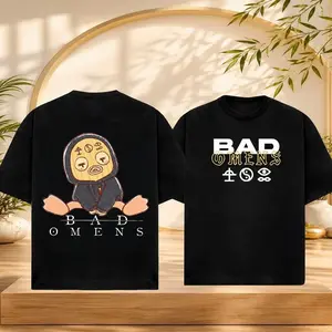 Vintage Retro Bad Omens Duck Graphic Tee, Alternative Metal Music Lover Gift, Concert Shirt, Unisex Tee, Metalcore Graphic Tee, Music Lover Gift, Dark Aesthetic Streetwear Shirt, Unisex Vintage Tee ZUJ