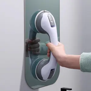 Suction Cup Design Bathroom Handle, Punch Free Bathroom Door Handle, Bathroom Safety Handle for Elderly, Bathroom Gadgets