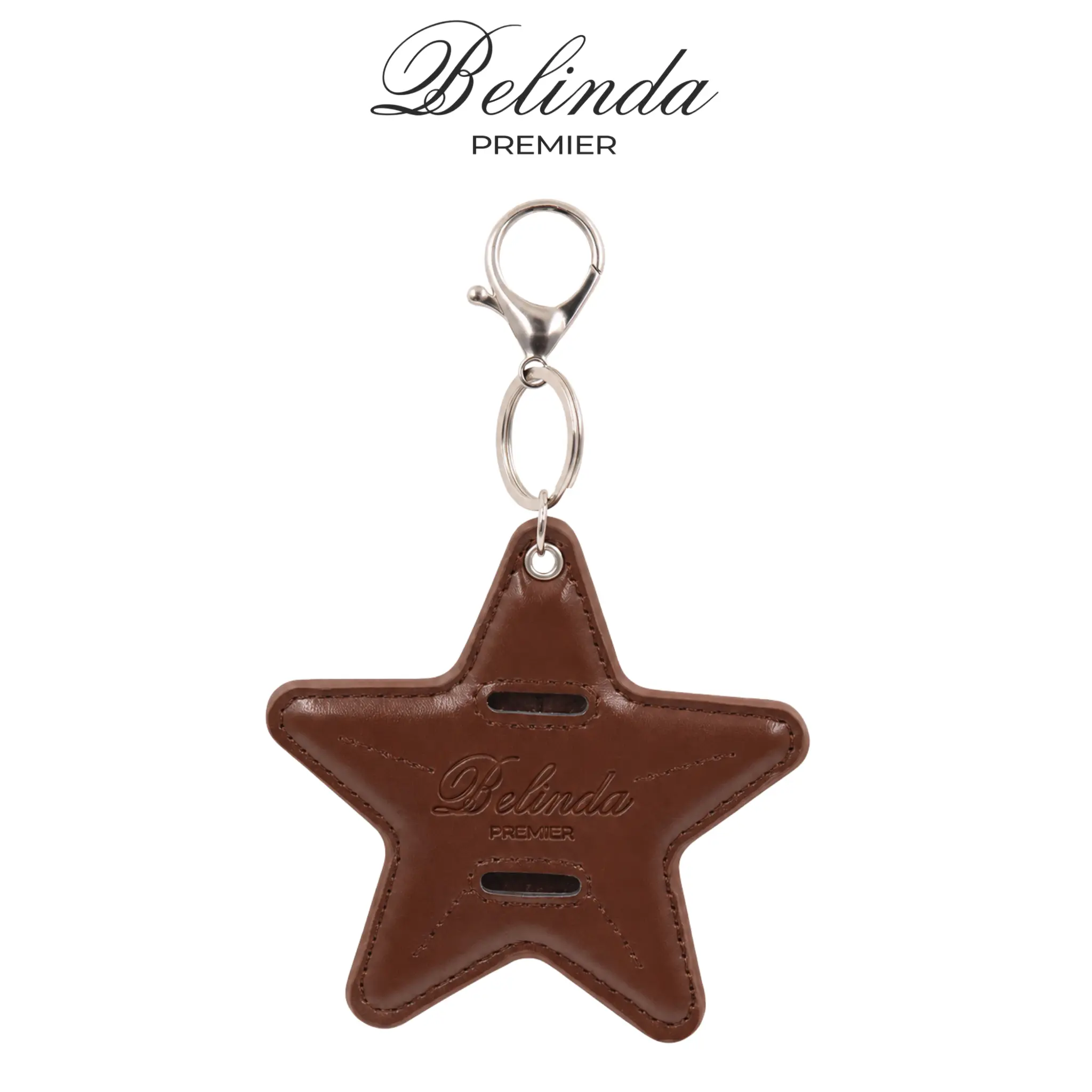 BELINDA Star Keeper Sunglasses Holder Bag Charm, PU Leather Star Keychain Clip-On Eyeglass Holder for Tote Bag, Handbags, Crossbody Bag.