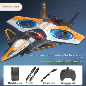 Vitality Orange Light-Up Toddler Helicopter Toy with Vertical Take-Off Landing Four-Rotor Easy to Use Anti-Collision Module Battery Propeller Charging Cable Remote Control