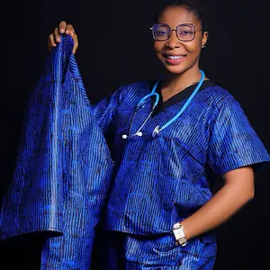 Kinrose Uniforms African Inspired Scrubs for Doctors and Nurses, Every Color, Comfortable Fit, Durable Design
