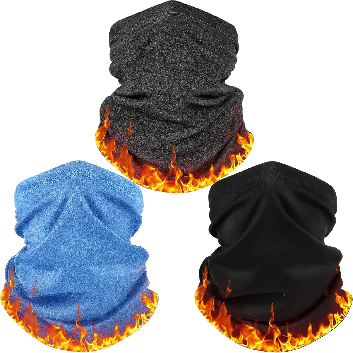 HONGTEYA Unisex Winter Neck Gaiter Warmer, Windproof Face Mask for Cold Weather Skiing Outdoor Activities