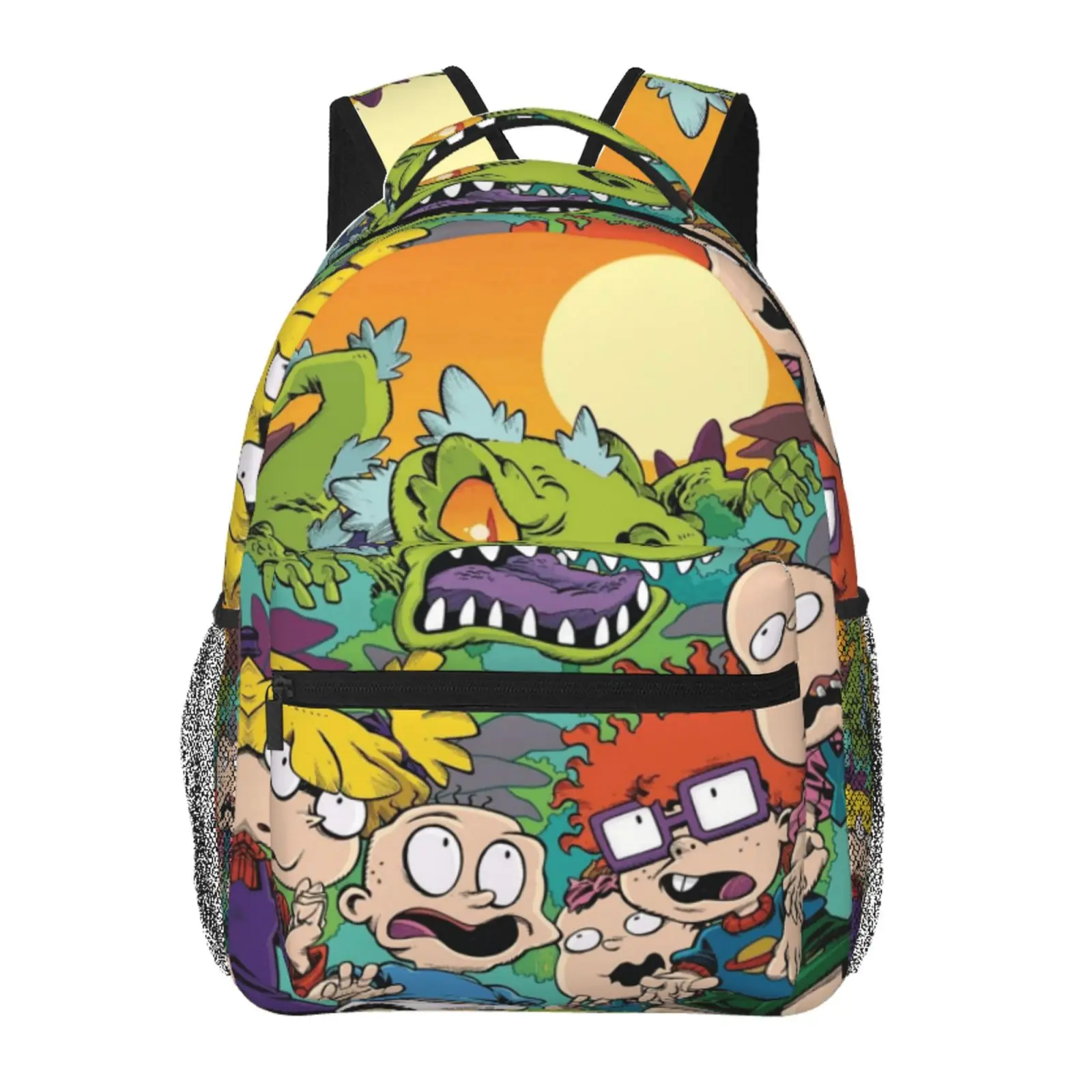 Rugrats Backpack Large Capacity Rugrats Outdoor Daypack for Hiking Field Trip Travel and School with Durable Zipper and Adjustable Straps