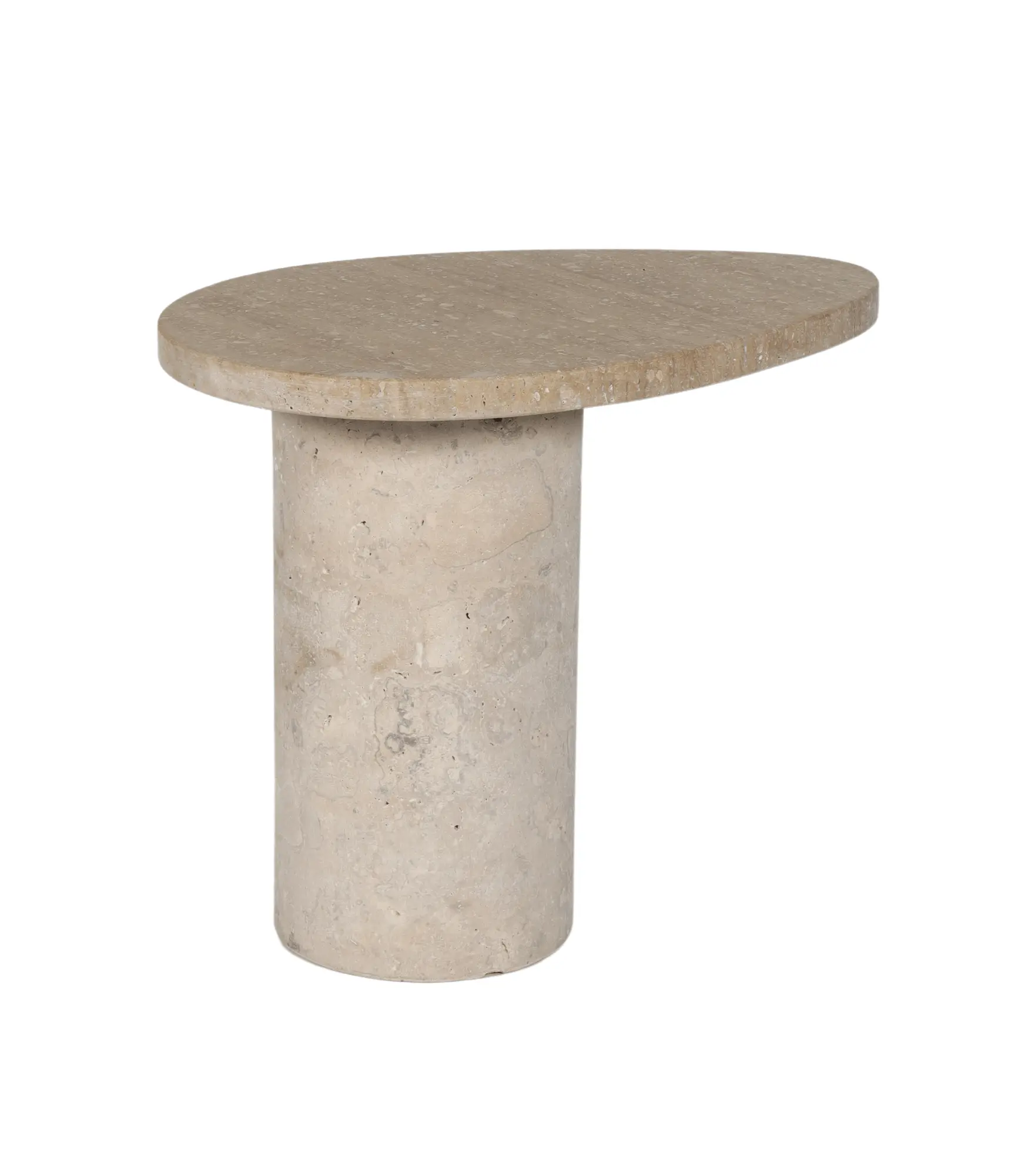 Oasis Travertine Side Table Enhance your home with the perfect accent