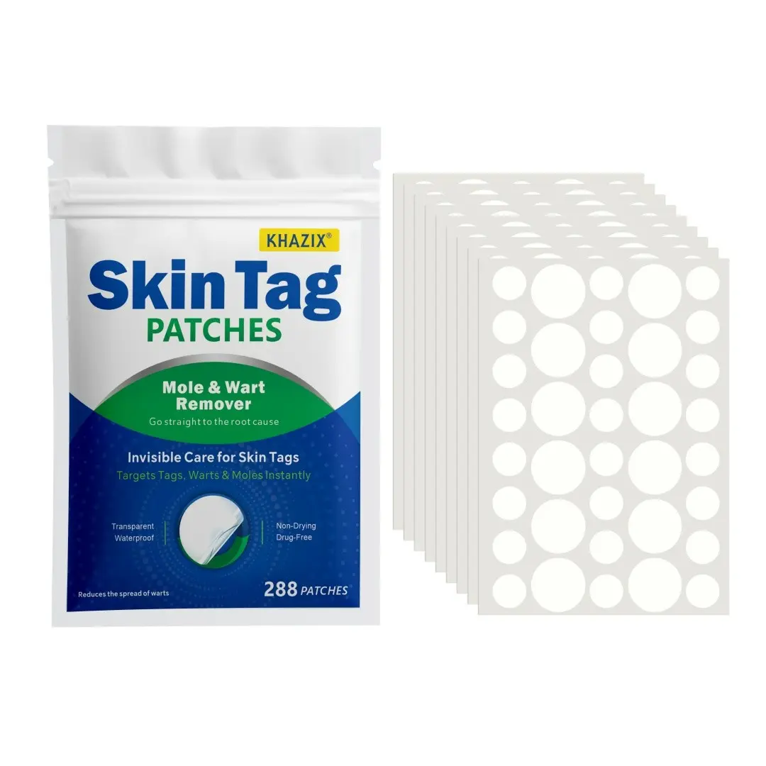 KHAZIX 288pcs Thin Skin Mild Protection Patch Circles, Long-Lasting Adhesion, Gentle & Breathable, Single Item, Made in China