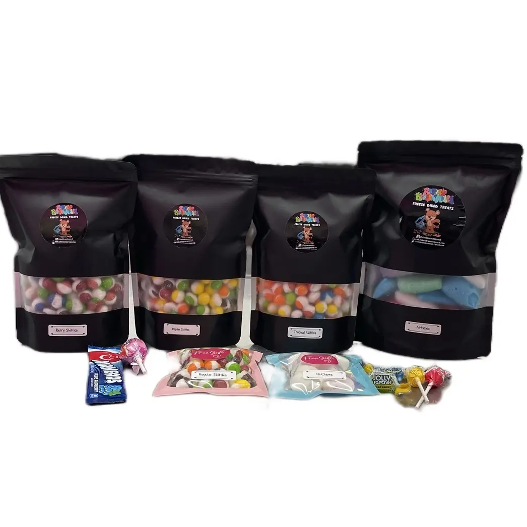 Rainbow Skittle Krunch, Berry Skittle Krunch, Tropical Skittle Krunch, Airhead Krunch