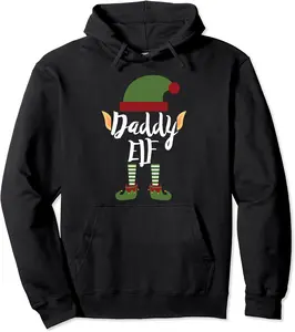 Daddy Elf Matching Family Group Christmas Gift Pullover Hoodie - Phoebeumba Shop 54B07ZYQJJJP