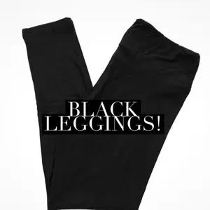 LuLaRoe TC leggings solid black tall & curvy
