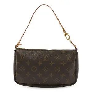 Pre-owned Louis Vuitton Canvas Shoulder Bags Monogram Pouch
