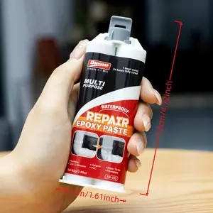 Doeyvose Automotive Adhesives Epoxy Paste Thread Sealant Heavy Duty Auto Body Repair Compound for Cracked Plastic Metal Parts 82g 2.89oz
