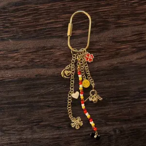 Sports Bag Charm with Colorful Beads and Charms for Easy Access and Style