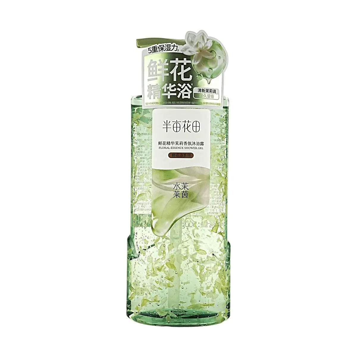 LITTLE DREAM GARDEN Floral Essence Shower Gel - Deep Cleansing, Skin-Friendly Body Wash with Flower Petals, 500g