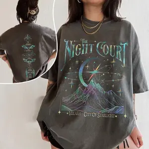Velaris The Night Court Acotar 2 Sided Comfort Colors Shirt, Velaris The Night Court Shirt, Court Of Dreams, Inner Circle Acotar Tee