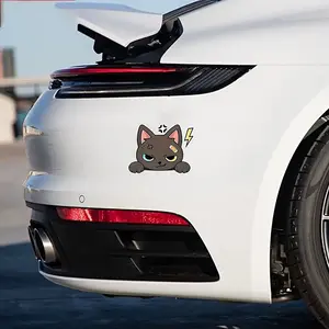 1PC Cool Cat Bandage Creative Car Sticker for Car Body, Motorcycle Decoration, Notebook, etc., Create Spooky Eye-Catching Items, A Must for Personalized Car Owners & Pet Enthusiasts, Help Your Car Show Unique Cool Cat Taste