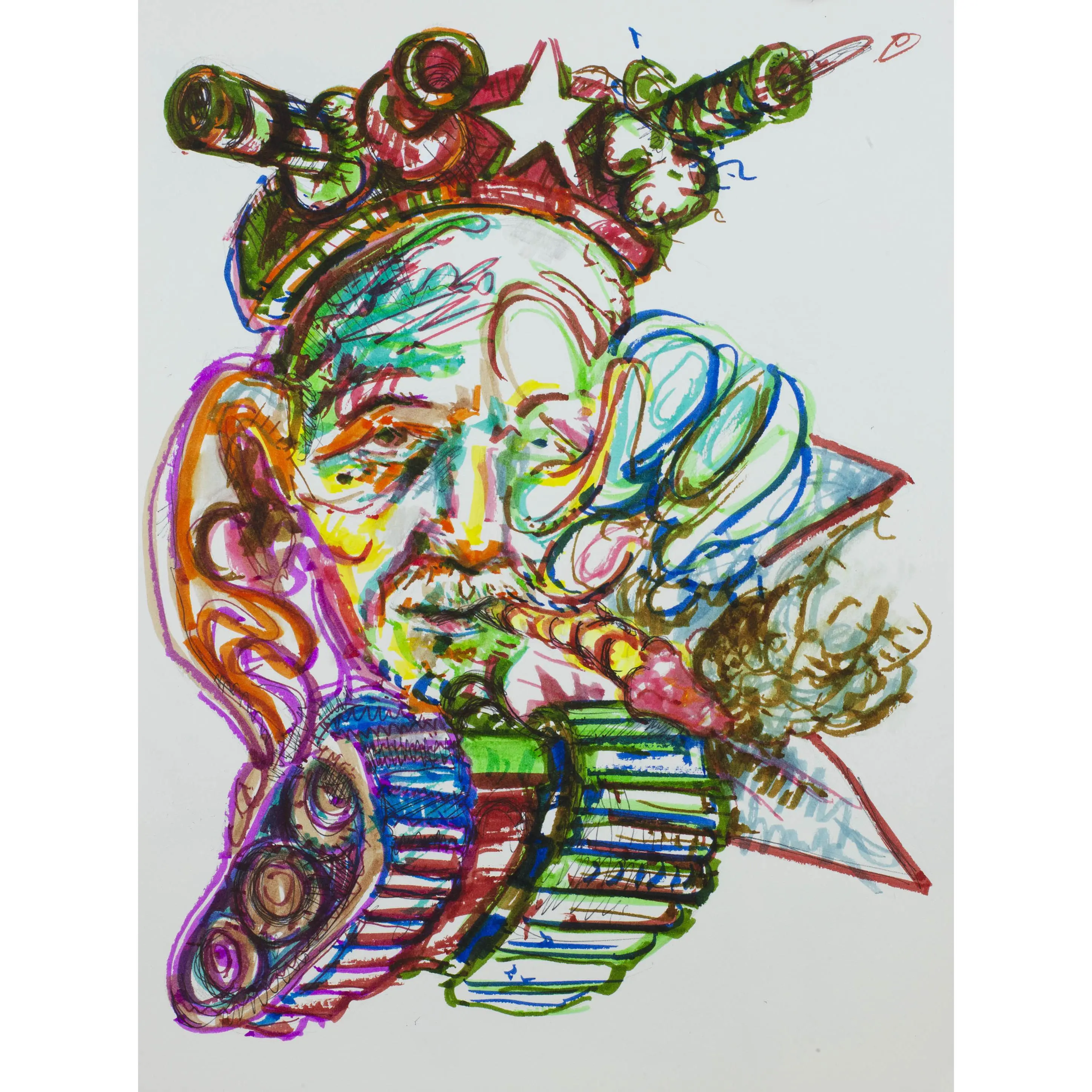 Chromatic Explosion - Original Mixed Media Artwork