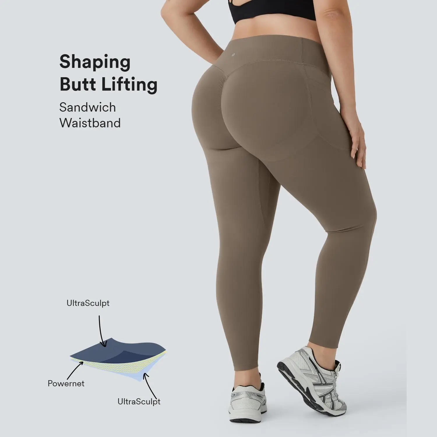 Halara SoCinched High Waisted Butt Lifting Tummy Control Side Pocket Shaping Training UltraSculpt Plus Size Leggings #summer#summervibes#dealsforyouda