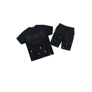 Twinkle Black/Black T-Shirt/Short Set