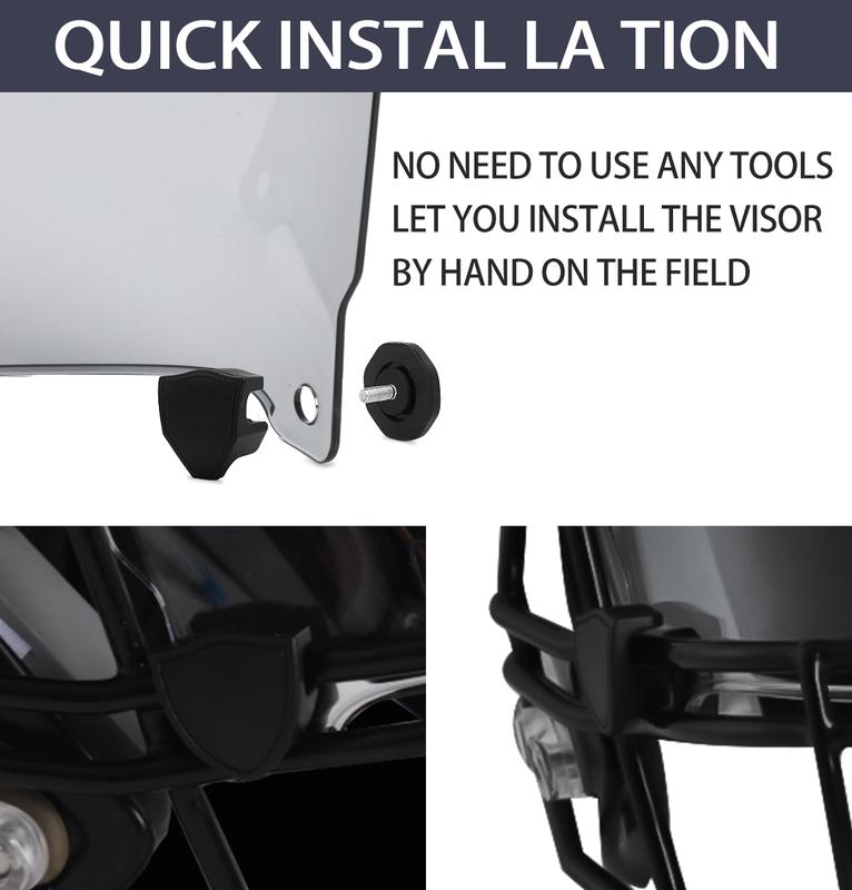 Clear Football Visor,Football Visors for Helmet,Football Helmet Visor Fits Adult & Youth Football Helmets, Anti-Fog, Scratch Resistant Clear Visor Football Face Shield