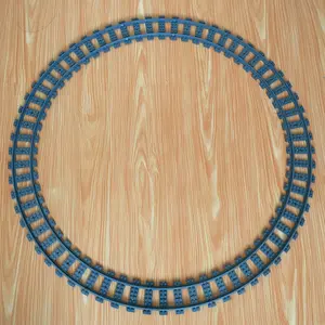 Train Track Building Blocks, 16pcs/set DIY Train Track Blocks, Straight Track & Curved Track, Freely Matching High-speed Train Railway Tracks