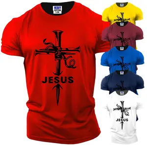 Christianity Jesus Cross Men's T-Shirt Religious Church Bible USA Gift New Tee 5DP