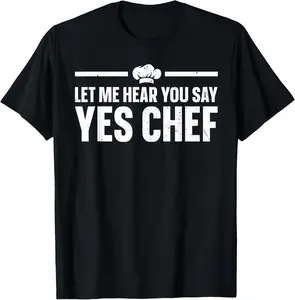 100% Cotton Funny Chef Design For Men Women  Culinary Cook Home Chef T-Shirt