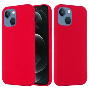 For iPhone 13 Shockproof Silicone Magnetic Magsafe Case(Red)
