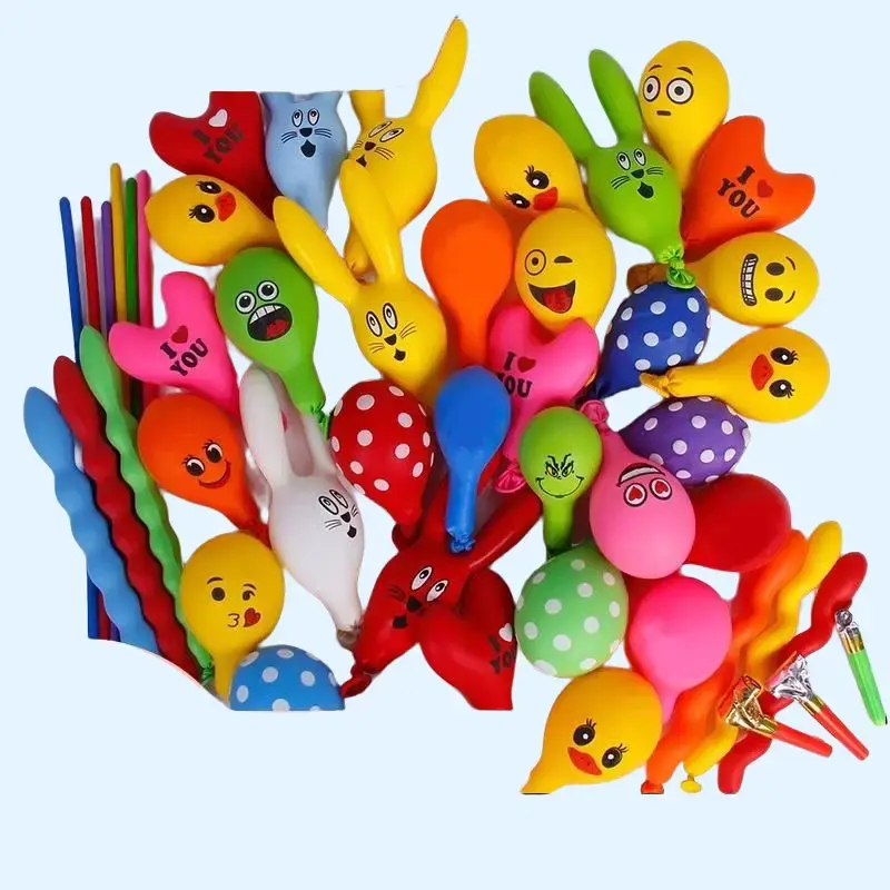 50/100 Pcs No gas pump provided Balloons Decoration Helium Inflatable Balloons Animal Duck Rabbit Balloon