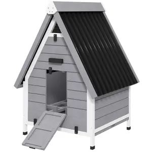 Adjustable interior wooden chicken coop with movable roost and nesting box suitable for raising chickens ducks geese rabbits and other small animals in family courtyards